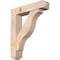 Ekena Millwork Funston Craftsman Smooth Bracket w/ Offset Brace, Douglas Fir, 7 1/2"W x 34"D x 40"H BKT0806X34X40FST04SDF - alternate 1